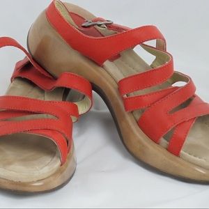 Dansko Lolita Sandals - red